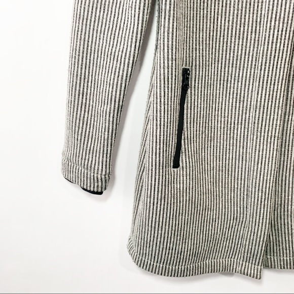 Roots Canada long striped toggle funnel neck coat - Picture 5 of 9